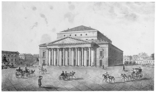 The Imperial Bolshoi Kamenny Theatre, St Petersburg, Russia, 1820s.  Artist: Anon
