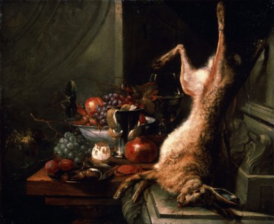 'Still life with a Hare', c1680s.  Artist: Jan Baptist van Moerkerke