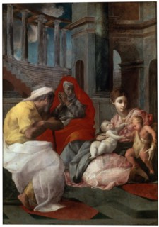 'The Holy Family with John the Baptist and Saint Elizabeth', 1541. Artist: Francesco Primaticcio