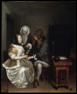'A Glass of Lemonade', 1660s.  Artist: Gerard Terborch II