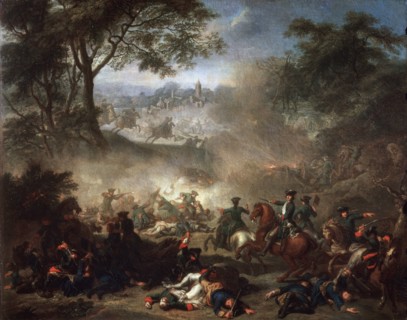 'The Battle of Lesnaya', 1717.  Artist: Jean-Marc Nattier