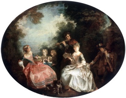 'Concert in a Park', 18th century.  Artist: Nicolas Lancret