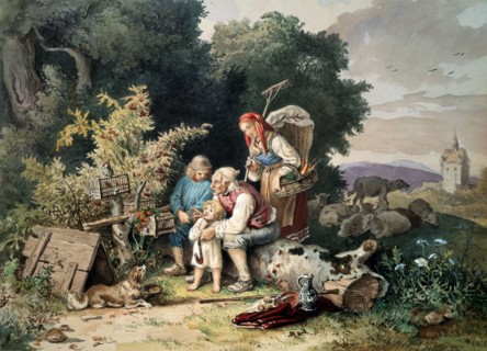 'The Shepherd's Family', 1837.  Artist: Ludwig Richter