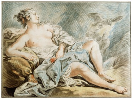 'Venus with Doves', 18th century.  Artist: Louis Marin Bonnet