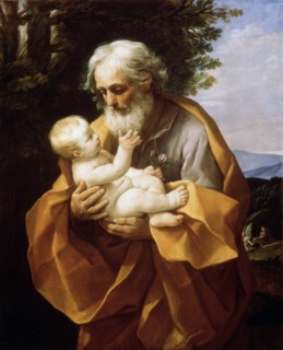 'Saint Joseph with Infant Christ', 1620s.  Artist: Guido Reni