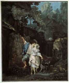 'Morning Farewell', 1787. Artist: Philibert Louis Debucourt
