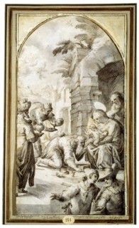 'The Adoration of the Magi', 1597.  Artist: Caspar Fraisinger