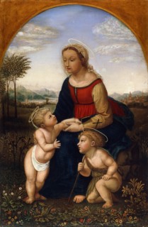 'Virgin and Child with John the Baptist as a Boy', early 19th century. Artist: Franz Pforr