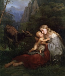 'Genevieve of Brabant', 19th century. Artist: Wilhelm Friedrich Herbig