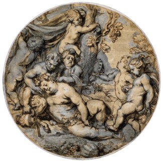 'Sleeping Bacchus', 17th century.  Artist: Abraham Jansz van Diepenbeeck