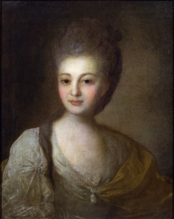'Portrait of Aleksandra Struiskaya', 1772.  Artist: Fyodor Rokotov