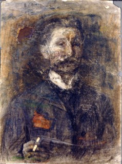 'Self-portrait', 1904.  Artist: Mikhail Vrubel