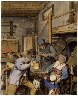 'In a Tavern', 1677.  Artist: Adriaen van Ostade