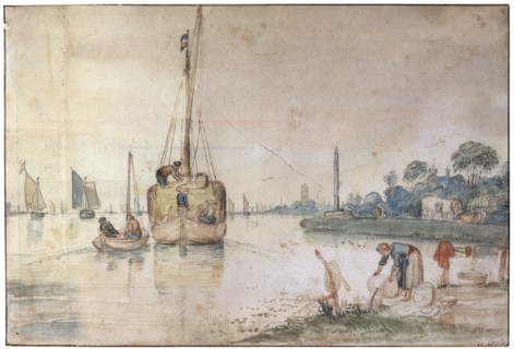 'A Barge with Hay', c1625-c1634 Artist: Hendrick Avercamp