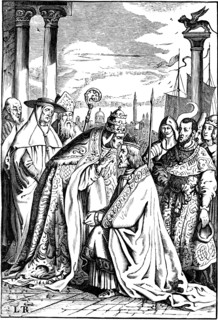 Frederick I Barbarossa and Pope Alexander III in Venice, 1840.