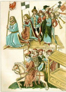 Frederick I receives Brandenburg, 15th century.