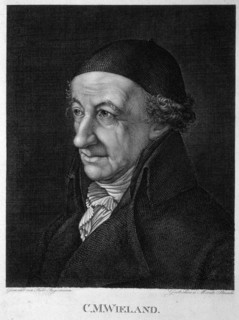 Portrait of the Poet and writer Christoph Martin Wieland (1733-1813), 19th century. Creator: Steinla, Moritz (1791-1858).