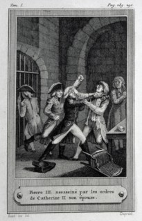 The Assassination of Emperor of Russia Peter III Fyodorovich on 17th July 1762, 18th century. Creator: French master.