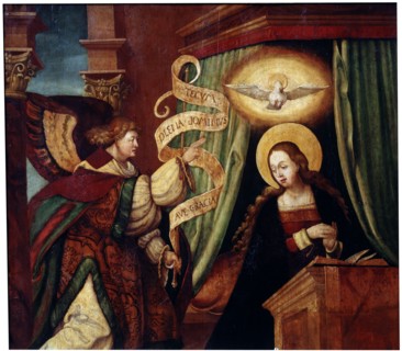 The Annunciation', c1520. Creator: South German master (16th century).