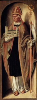 Saint Cunibert, Bishop of Cologne', early16th century. Creator: Woensam, Anton (of Worms) (1492/1500-1541).