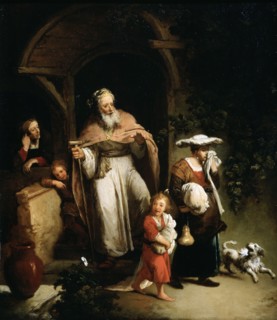 The Expulsion of Hagar', 18th century.  Creator: Dietrich, Christian Wilhelm Ernst (1712-1774).