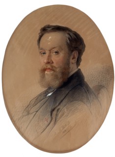 Portrait of the marshal of the nobility V.Y. Tulinov, 1868.  Creator: Belloli, Andrei (1820-1881).