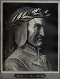 Dante Alighieri (1265-1321), 1860.  Creator: Doré, Gustave (1832-1883).