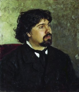Portrait of the artist Vasily Surikov', (1848-1916), 1885. Creator: Repin, Ilya Yefimovich (1844-1930).