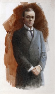 Portrait of the opera singer Leonid Vitalyevich Sobinov (1872?1934), 1934.  Creator: Wisel, Emil Oskarovich (1866-1943).