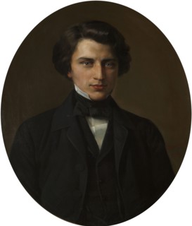 Portrait of the poet  Vladimir Zhemchuzhnikov', (1830-1884), 1854. Creator: Gorbunov, Kirill Antonovich (1822-1891).