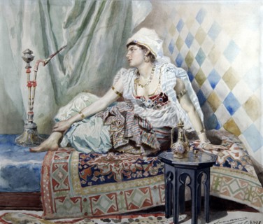 An Odalisque', 1888. Creator: Liphart, Ernest Karlovich (1847-1932).