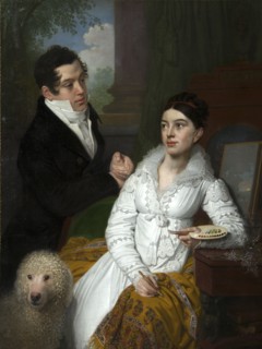 Portrait of Princess Alexandra and Prince Aleksey Lobanov-Rostovsky', 1814. Creator: Borovikovsky, Vladimir Lukich (1757-1825).