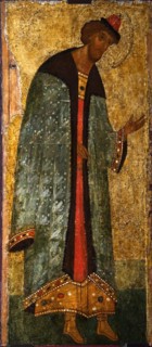 Saint Prince Boris, 15th century.  Creator: Russian icon.