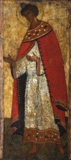 Saint Prince Gleb, 15th century.  Creator: Russian icon.