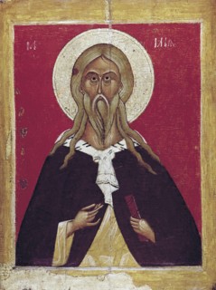 The Prophet Elijah, end 14th - early 15th century. Creator: Russian icon.