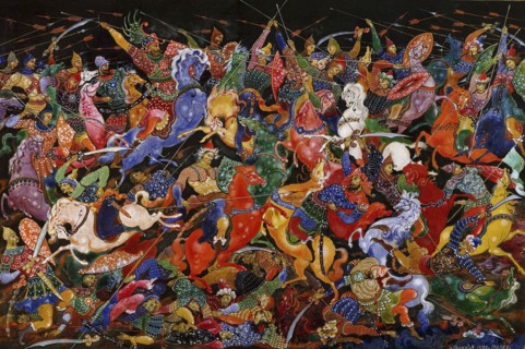 The Battle, 1932-1933.  Creator: Golikov, Ivan Ivanovich (1886-1937).