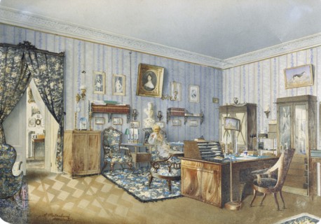 Interior, 1860.  Creator: Redkovsky, Andrei Alexeevich (1831-1909).