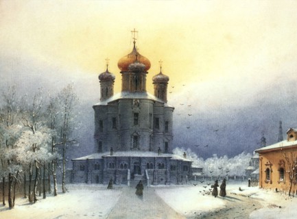Donskoy Monastery', 1850s.  Creator: Weiss, Joseph Andreas (1814-1887).