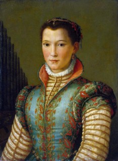 Portrait of Eleanor of Toledo', 1560s.  Creator: Allori, Alessandro (1535-1607).