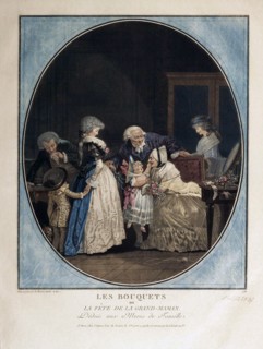 Congratulations on the Grandmother's Name-Day, 1788.  Creator: Debucourt, Philibert-Louis (1755-1832).
