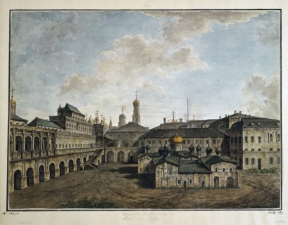 View of the Terem Palace in Moscow, 1800-1810.  Creator: Alexeyev, Fyodor Yakovlevich (1753-1824).