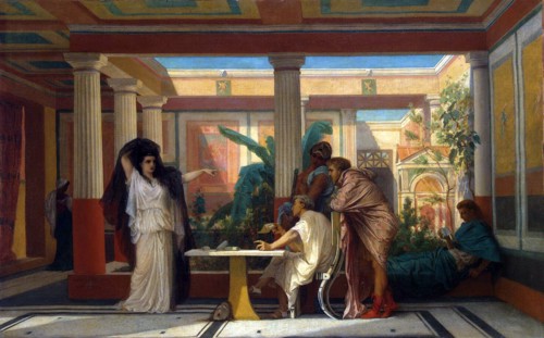 Theatrical Rehearsal in the House of an Ancient Rome Poet', 1855. Creator: Boulanger, Gustave Clarence Rodolphe (1824-1888).