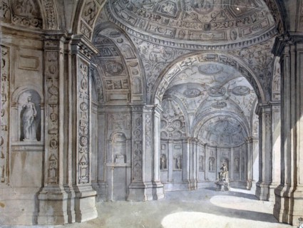 Interior of the Villa Madama in Rome, 1750-1752. Creator: Clérisseau, Charles Louis (1722-1820).