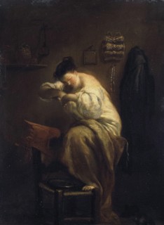 Woman Looking for Fleas', 1710s. Creator: Crespi, Giuseppe Maria (1665-1747).