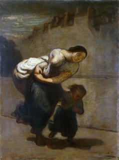 The Burden', 1850-1852. Creator: Daumier, Honoré (1808-1879).
