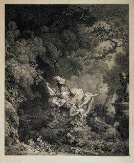 The Lucky Opportunities of a Swing, 1782.  Creator: De Launay, Nicolas (1739-1792).