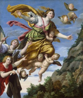 Mary Magdalene Taken up to Heaven', c1620. Creator: Domenichino (1581-1641).