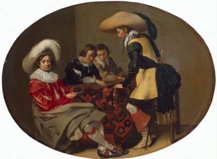 Tric-Trac Players', c1630. Creator: Duyster, Willem Cornelisz (1599-1635).