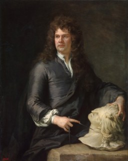Portrait of the wood carver Grinling Gibbons', (1648-1721), before 1690. Creator: Kneller, Sir Gotfrey (1646-1723).