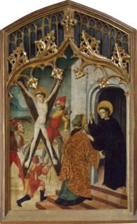 Saint Vincent of Saragossa and Saint Vincent Ferrer, 1430s.  Creator: Martorell, Bernat, the Elder (1390-1452).